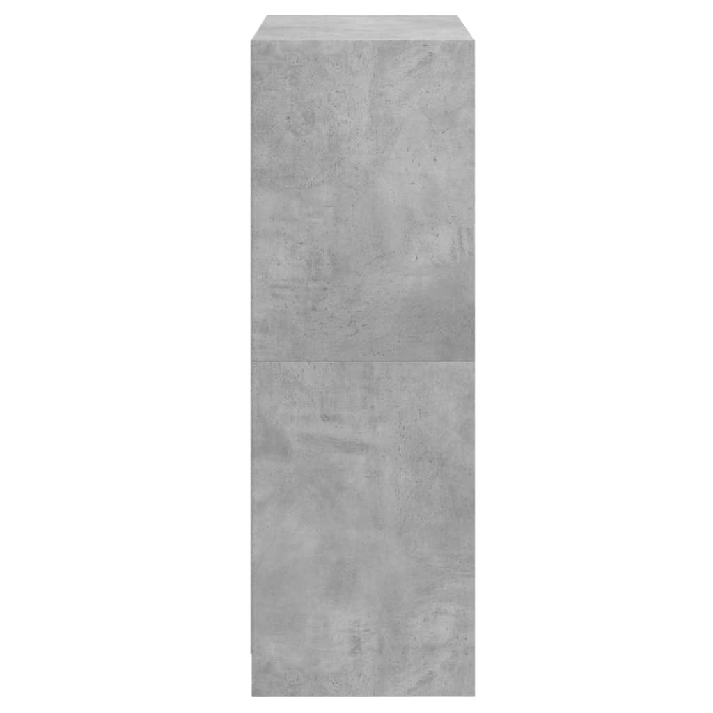 Credenza con Ante Grigio Cemento 68x37x109 cm Legno Multistrato - homemem39