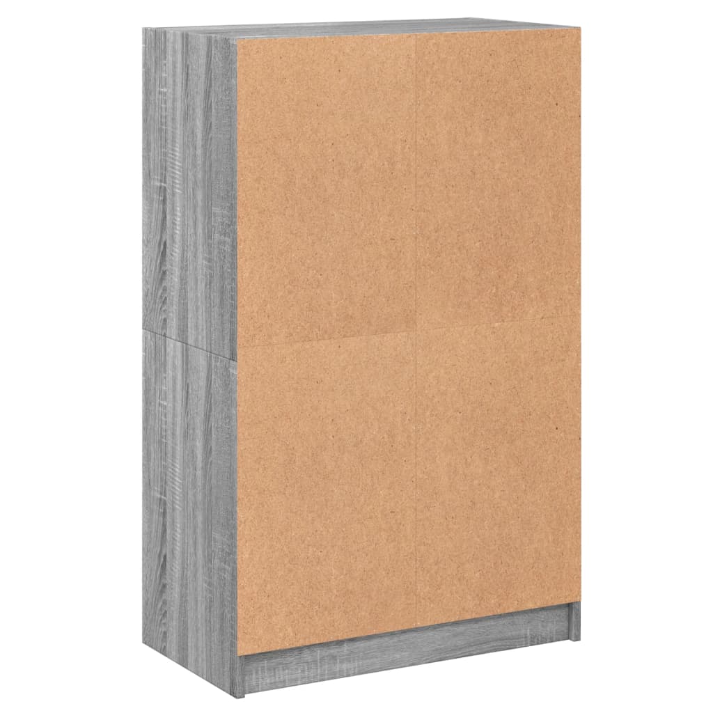 Credenza con Ante Grigio Sonoma 68x37x109 cm Legno Multistrato - homemem39