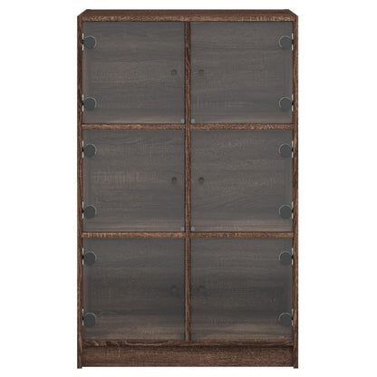 Credenza con Ante Rovere Marrone 68x37x109 cm Legno Multistrato - homemem39