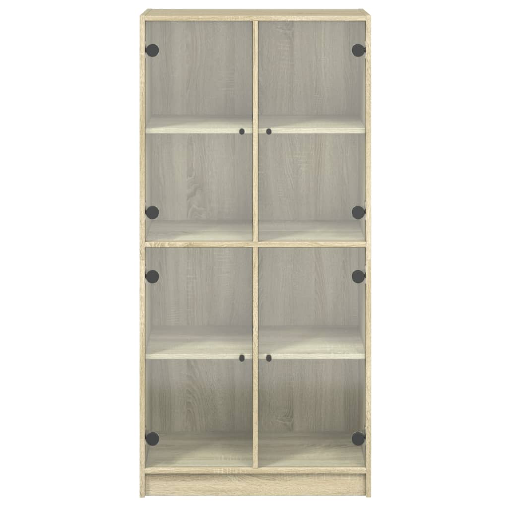 Credenza con Ante Rovere Sonoma 68x37x142 cm Legno Multistrato - homemem39