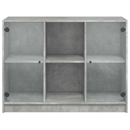 Credenza Grigio Cemento 102x37x75,5 cm in Legno Multistrato - homemem39