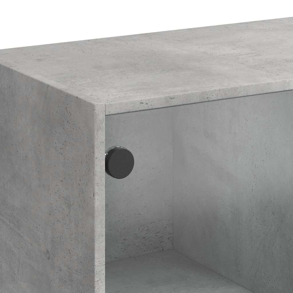 Credenza Grigio Cemento 102x37x75,5 cm in Legno Multistrato - homemem39