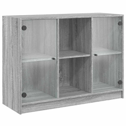 Credenza Grigio Sonoma 102x37x75,5 cm in Legno Multistrato - homemem39