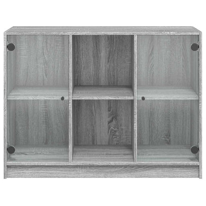 Credenza Grigio Sonoma 102x37x75,5 cm in Legno Multistrato - homemem39