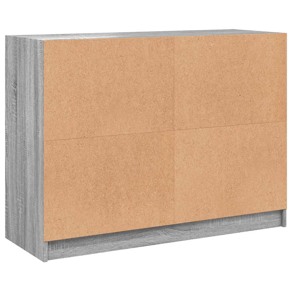 Credenza Grigio Sonoma 102x37x75,5 cm in Legno Multistrato - homemem39