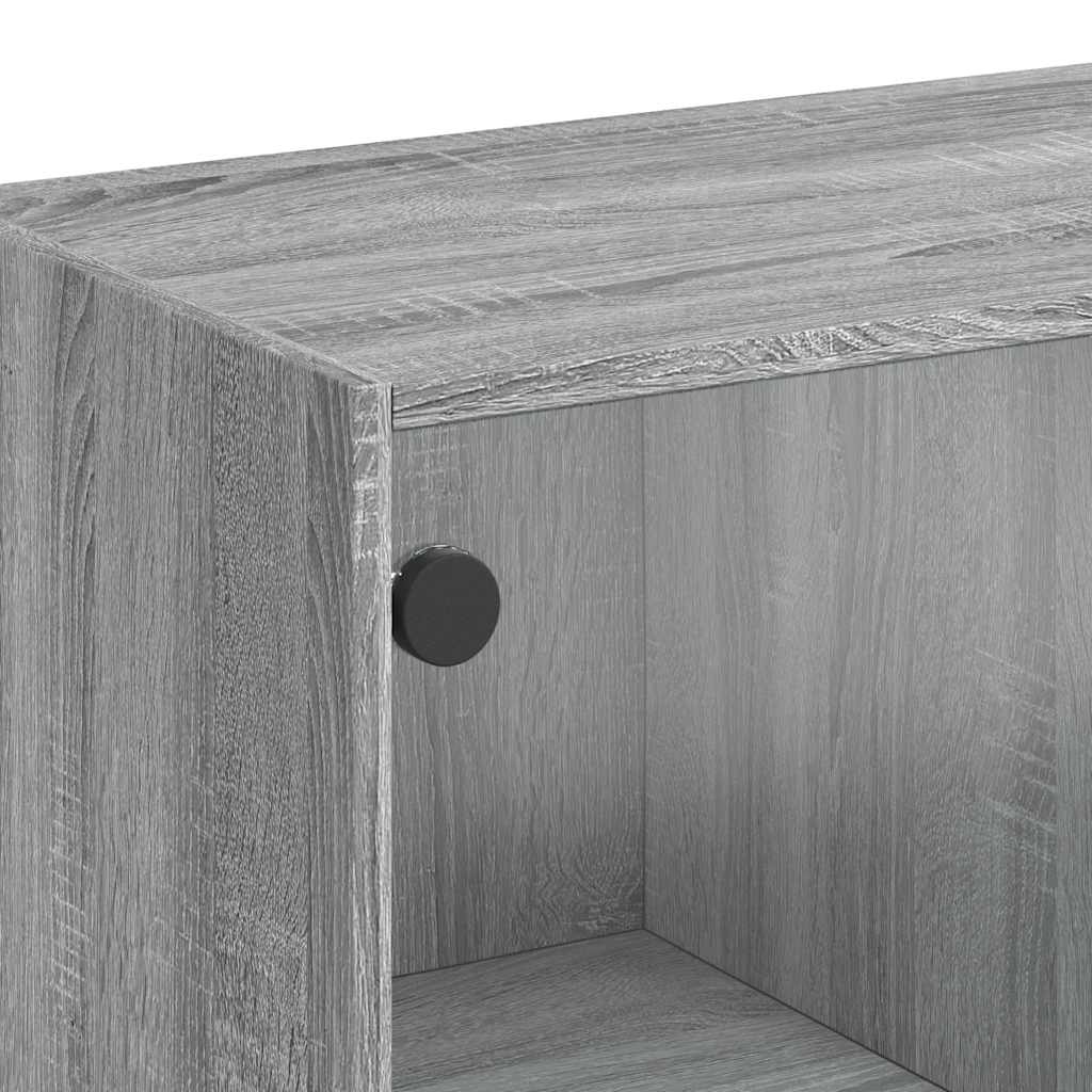 Credenza Grigio Sonoma 102x37x75,5 cm in Legno Multistrato - homemem39