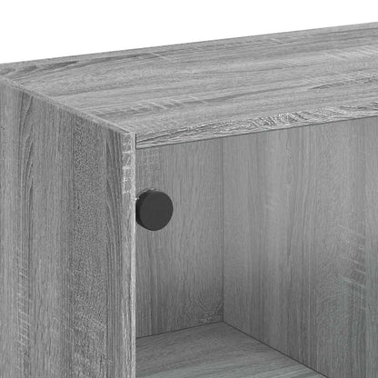 Credenza Grigio Sonoma 102x37x75,5 cm in Legno Multistrato - homemem39