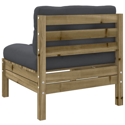 Set Divani da Giardino 5pz con Cuscini Legno Impregnato di Pino | homemem39