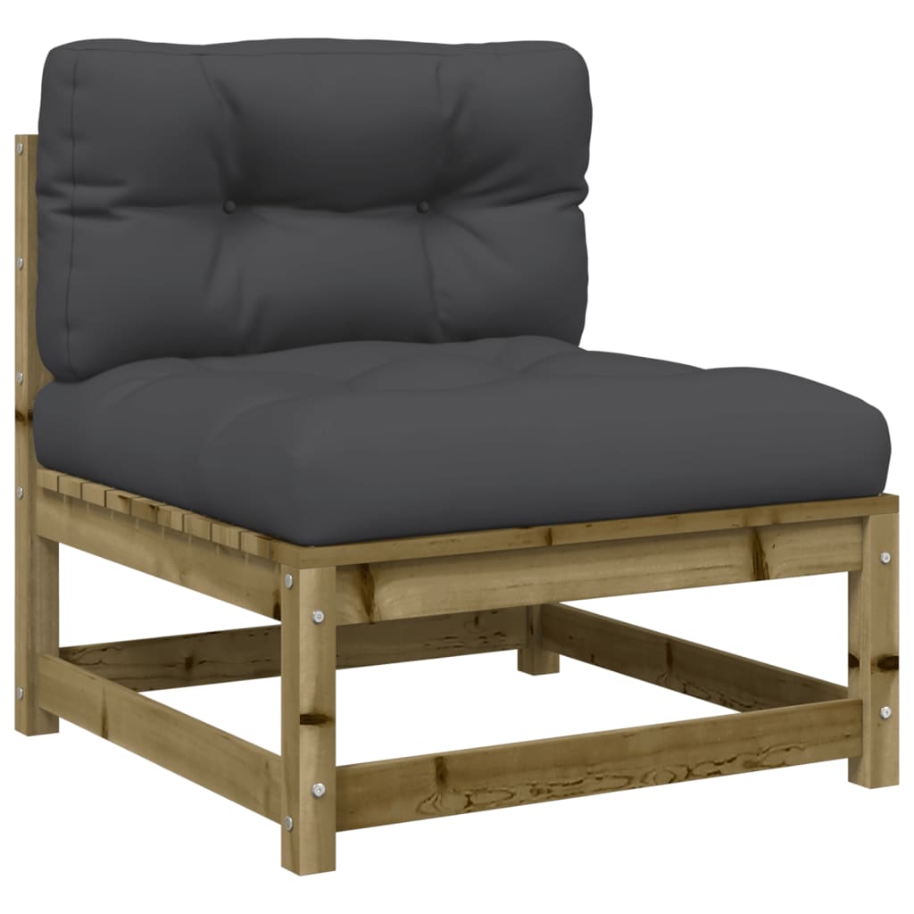 Set Divani da Giardino 8pz con Cuscini Legno Impregnato di Pino | homemem39