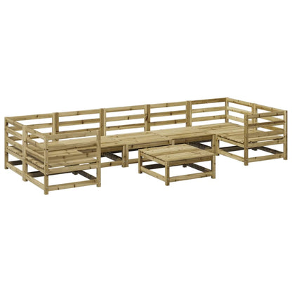 Set Divani da Giardino 8 pz in Legno Impregnato di Pino | homemem39