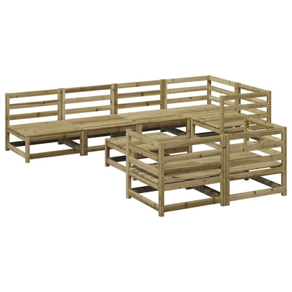 Set Divani da Giardino 8 pz in Legno Impregnato di Pino | homemem39