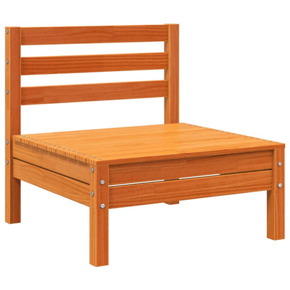 Set Divani Giardino 8 pz con Cuscini Marrone Cera Massello Pino - homemem39