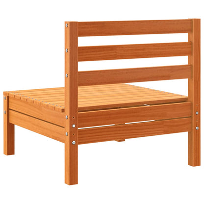Set Divani Giardino 8 pz con Cuscini Marrone Cera Massello Pino | homemem39