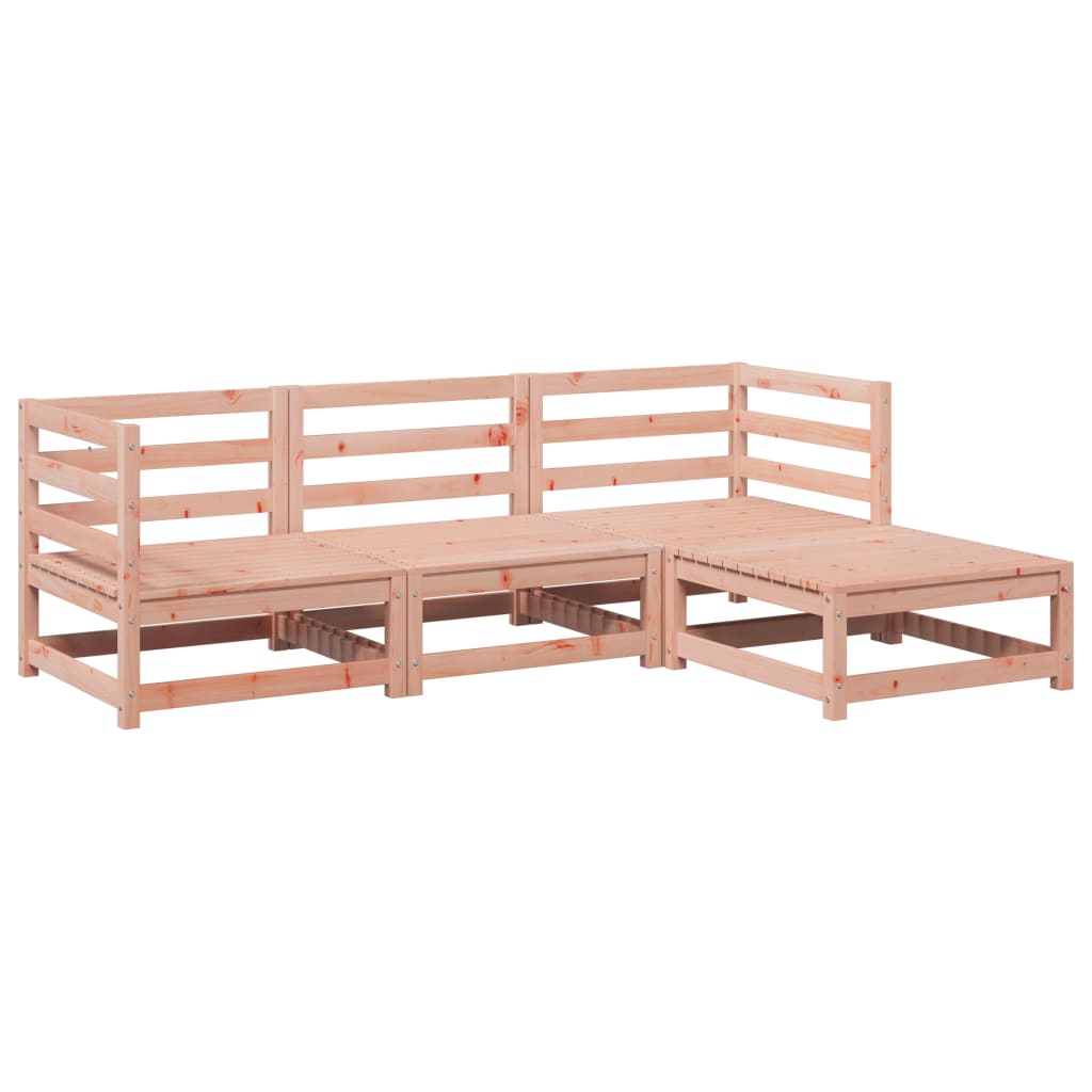 Set Divani da Giardino 4 pz in Legno Massello Abete Douglas | homemem39