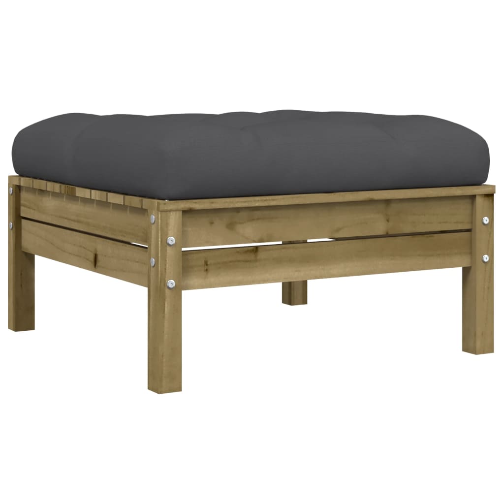 Set Divani da Giardino 4pz con Cuscini Legno Impregnato di Pino | homemem39