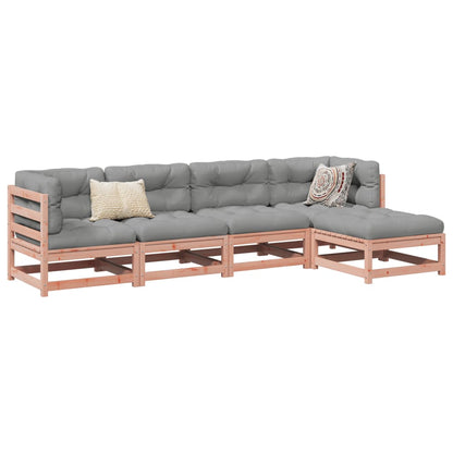 Set Divani da Giardino 5 pz in Legno Massello Abete Douglas | homemem39