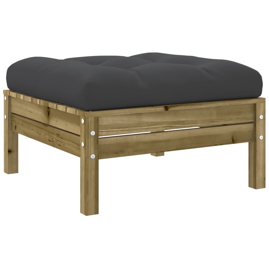 Set Divani da Giardino 5pz con Cuscini Legno Impregnato di Pino | homemem39