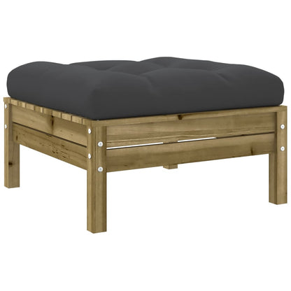 Set Divani da Giardino 5pz con Cuscini Legno Impregnato di Pino | homemem39
