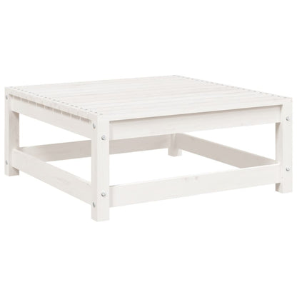 Set Divani da Giardino 6 pz Bianco in Legno Massello di Pino