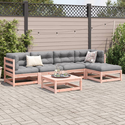 Set Divani da Giardino 6 pz in Legno Massello Abete Douglas | homemem39