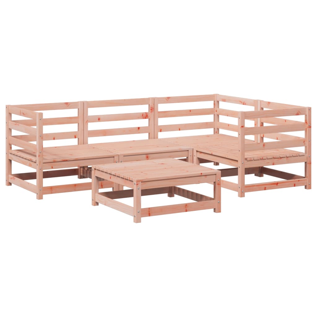 Set Divani da Giardino 5 pz in Legno Massello Abete Douglas | homemem39