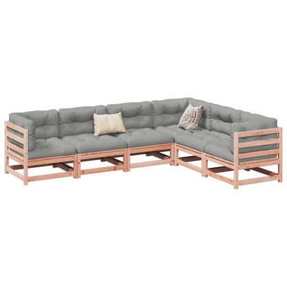 Set Divani da Giardino 6 pz in Legno Massello Abete Douglas | homemem39