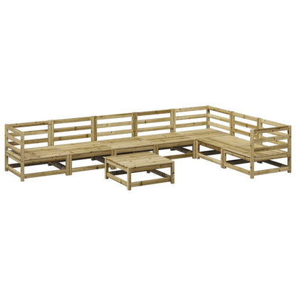 Set Divani da Giardino 8 pz in Legno Impregnato di Pino | homemem39