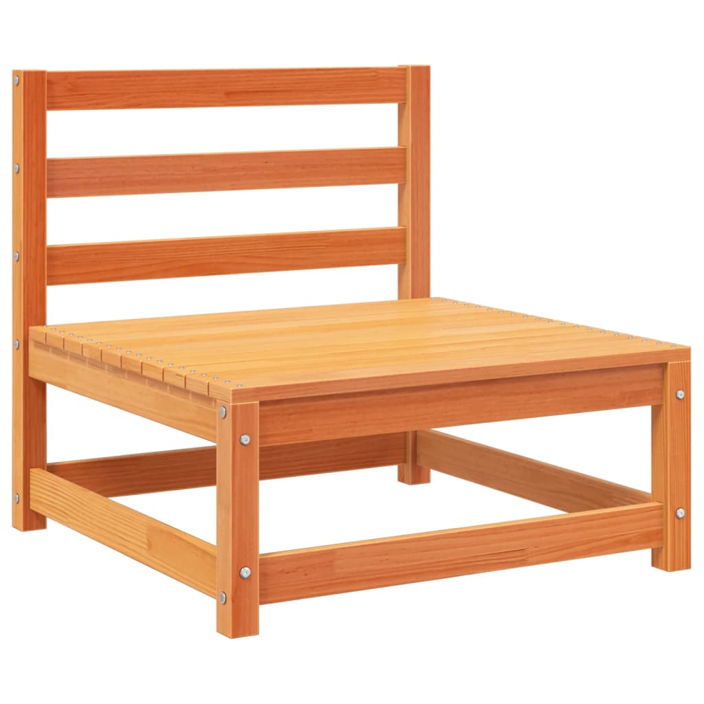 Set Divani da Giardino 11pz Marrone Cera Legno Massello di Pino | homemem39
