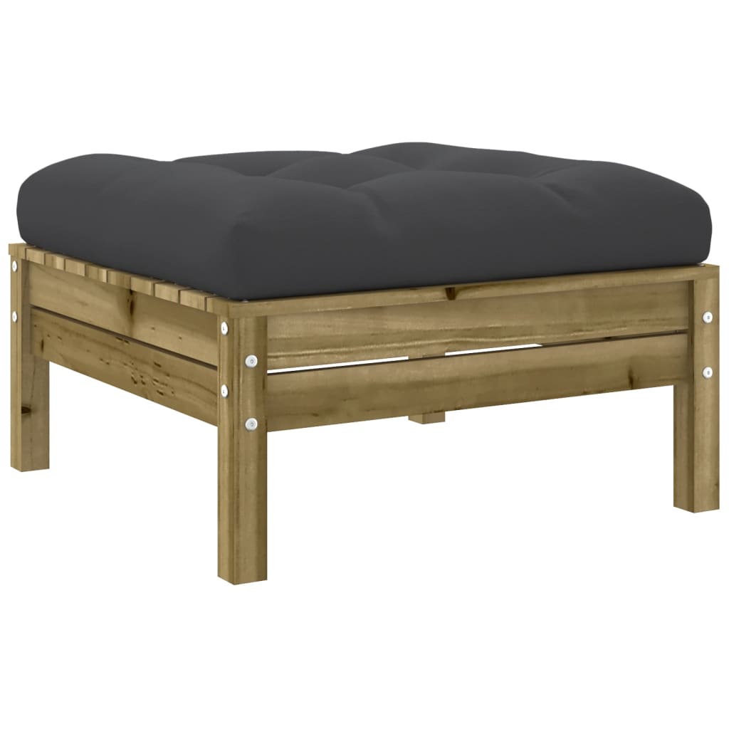 Set Divani da Giardino 6pz con Cuscini Legno Impregnato di Pino | homemem39