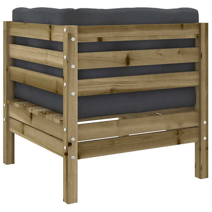 Set Divani da Giardino 7pz con Cuscini Legno Impregnato di Pino | homemem39