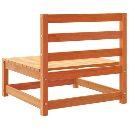Set Divani da Giardino 8 pz Marrone Cera Legno Massello Pino | homemem39