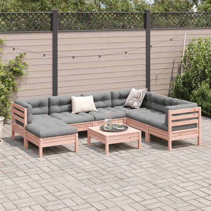 Set Divani da Giardino 8 pz con Cuscini Massello Abete Douglas | homemem39