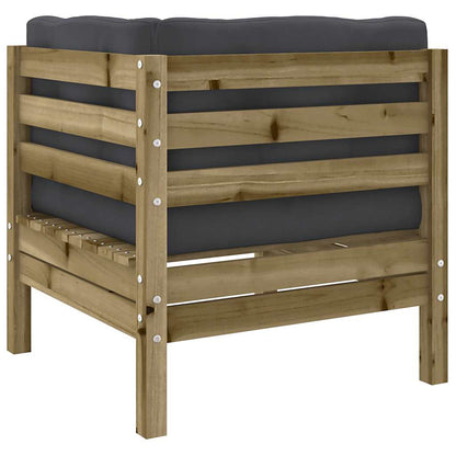 Set Divani da Giardino 8pz con Cuscini Legno Impregnato di Pino | homemem39