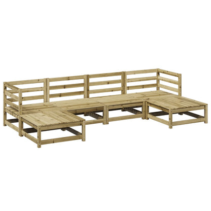 Set Divani da Giardino 6 pz in Legno Impregnato di Pino | homemem39
