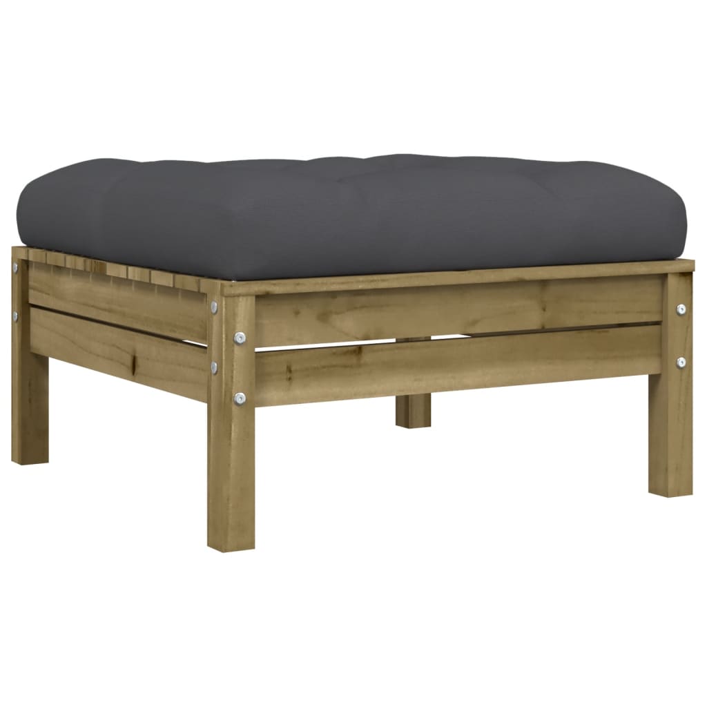 Set Divani da Giardino 8pz con Cuscini Legno Impregnato di Pino | homemem39