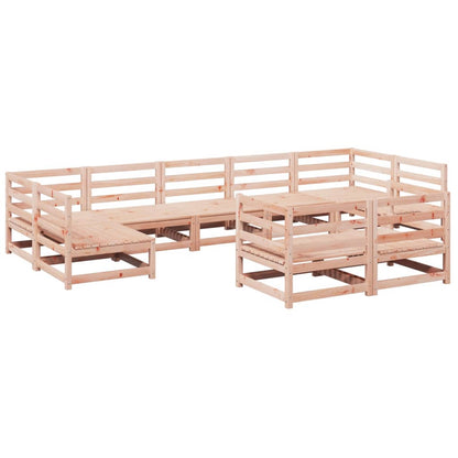 Set Divani da Giardino 9 pz in Legno Massello Abete Douglas | homemem39