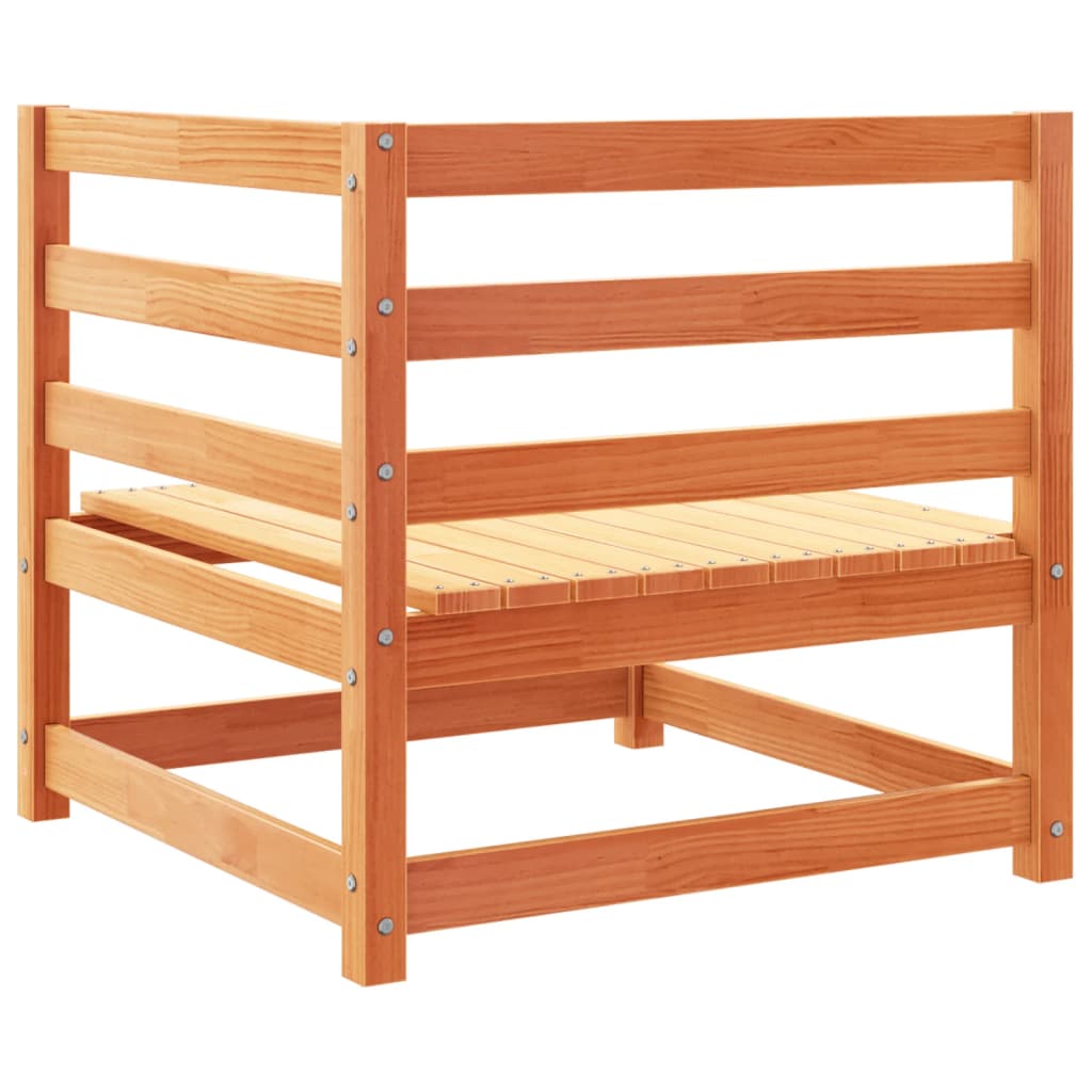 Set Divani da Giardino 12pz Marrone Cera Legno Massello di Pino | homemem39