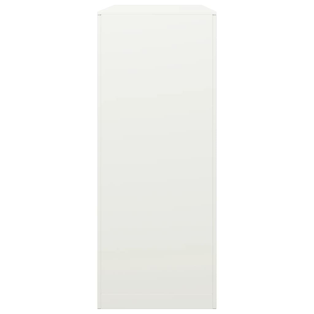 Rastrelliera per Legna da Ardere Bianca 100x40x100cm in Acciaio - homemem39