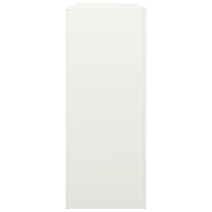Rastrelliera per Legna da Ardere Bianca 100x40x100cm in Acciaio - homemem39