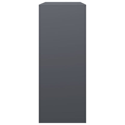 Rastrelliera per Legna da Ardere Antracite 100x40x100cm Acciaio - homemem39