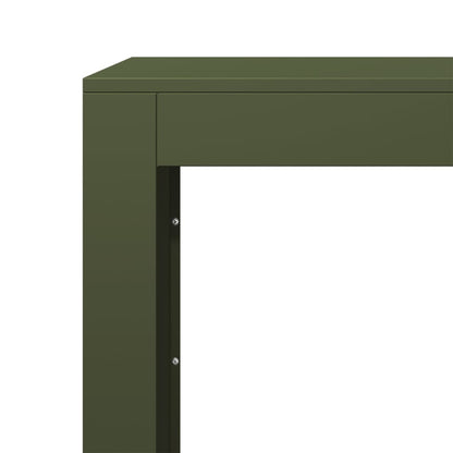 Rastrelliera per Legna da Ardere Verde 100x40x100 cm in Acciaio - homemem39