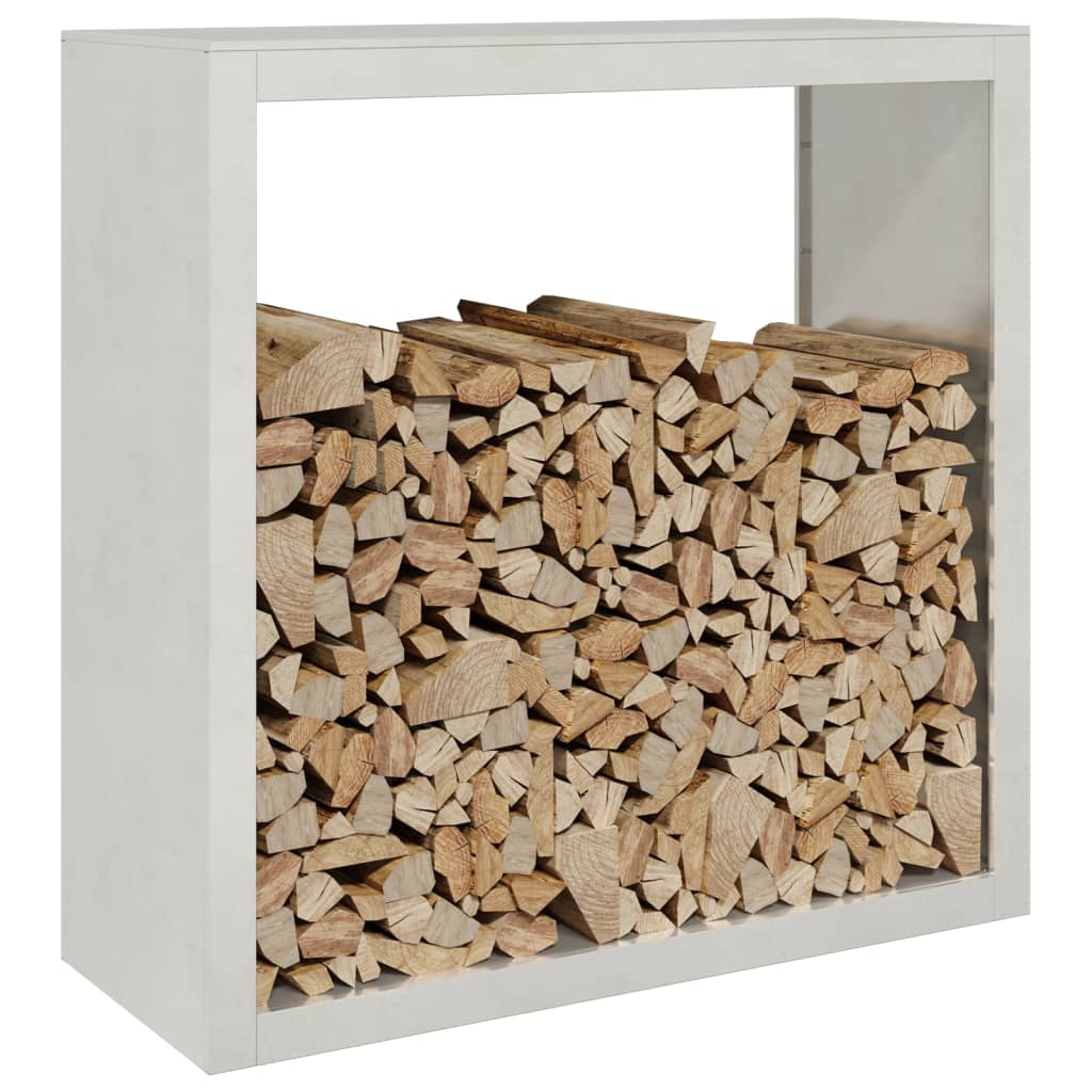 Rastrelliera per Legna da Ardere 100x40x100 cm in Acciaio Inox - homemem39