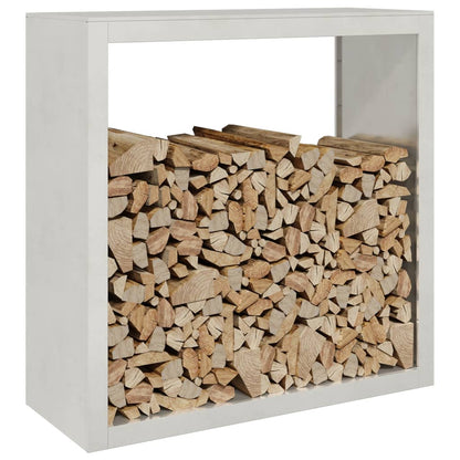 Rastrelliera per Legna da Ardere 100x40x100 cm in Acciaio Inox - homemem39
