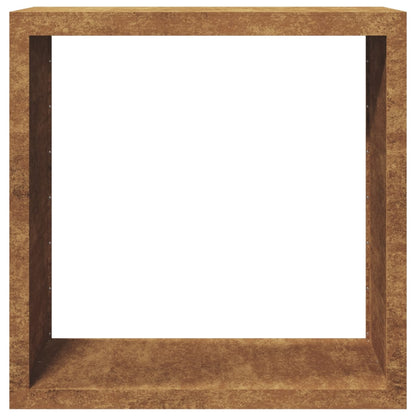 Rack per Legna da Ardere 100x40x100 cm in Acciaio Corten - homemem39