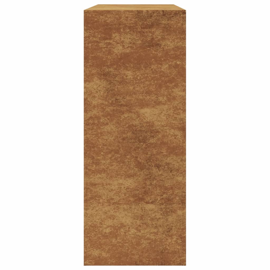 Rack per Legna da Ardere 100x40x100 cm in Acciaio Corten - homemem39
