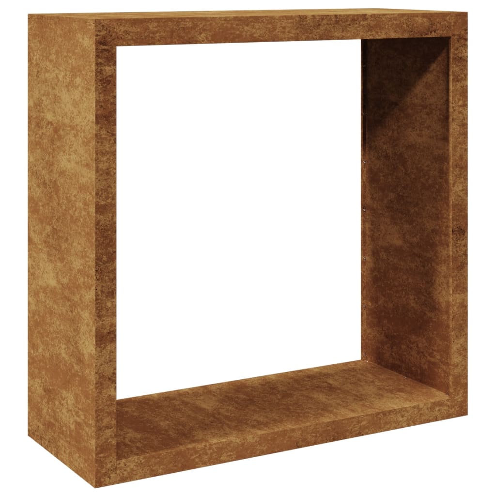 Rack per Legna da Ardere 100x40x100 cm in Acciaio Corten - homemem39