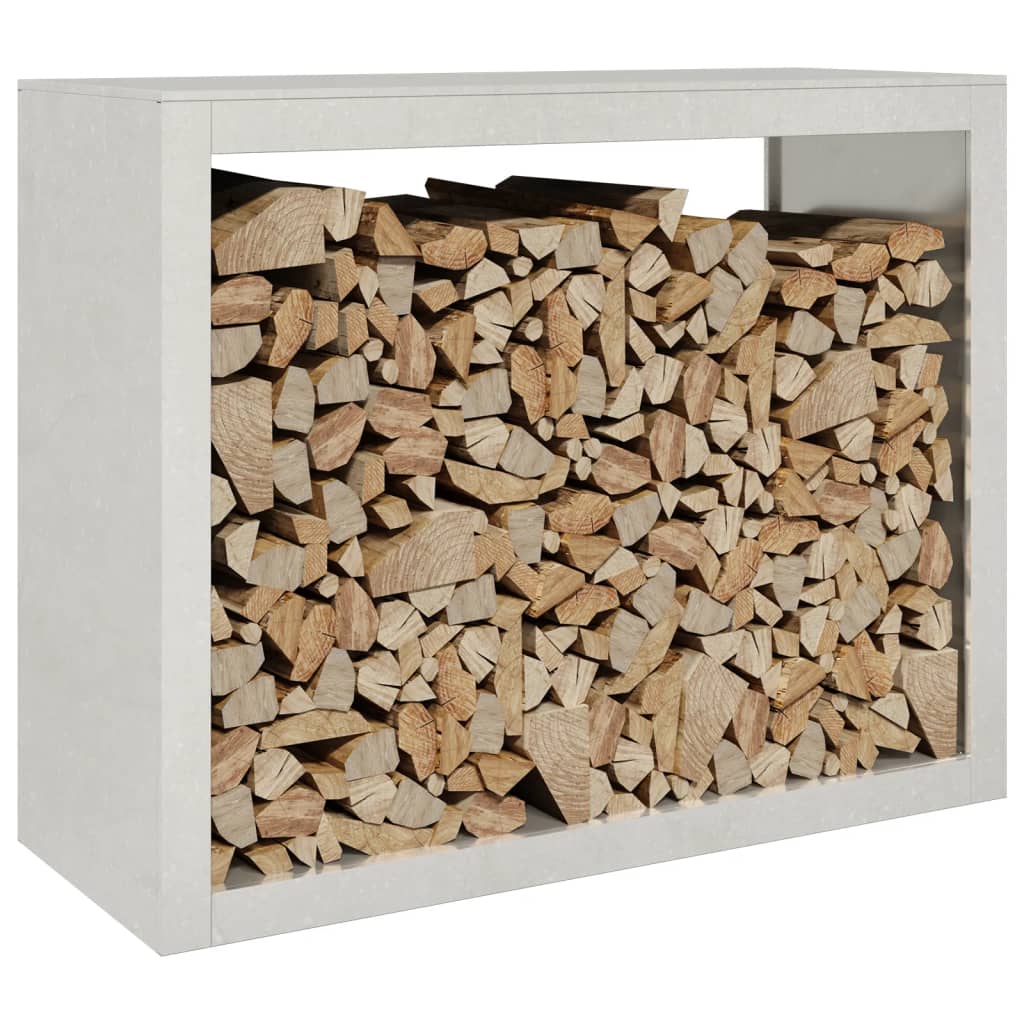 Rastrelliera per Legna da Ardere 100x40x80 cm in Acciaio Inox - homemem39