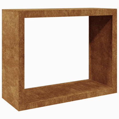 Rack per Legna da Ardere 100x40x80 cm in Acciaio Corten - homemem39