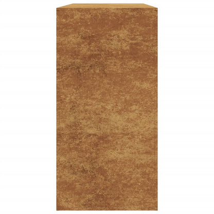 Rack per Legna da Ardere 100x40x80 cm in Acciaio Corten - homemem39