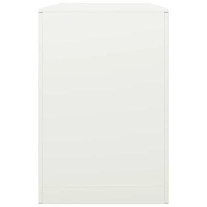 Rastrelliera per Legna da Ardere Bianca 100x40x60 cm in Acciaio - homemem39